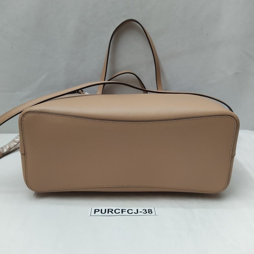 Kate Spade New York Beige Leather Double Handles Tote Bag - NWT $359 - Picture 7 of 16